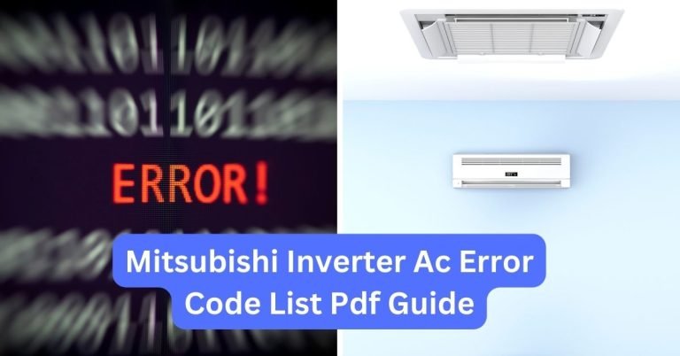Mitsubishi Inverter Ac Error Code List Pdf Guide