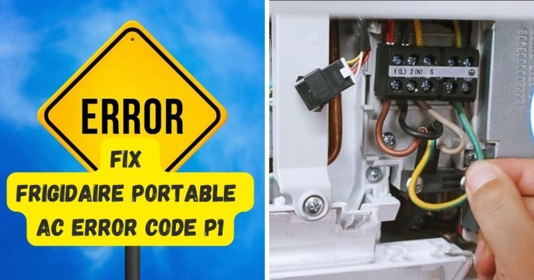 Frigidaire Portable Air Conditioner Error Code P1: Troubleshooting And Fixes