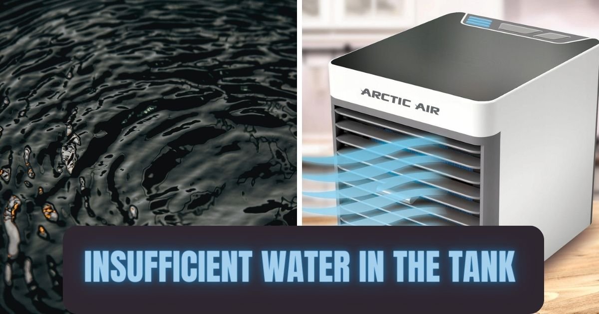 Insufficient water in the tank of the Artica Air Ultra